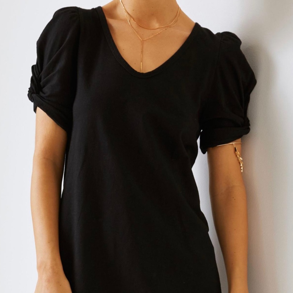 Puff sleeve mini dress